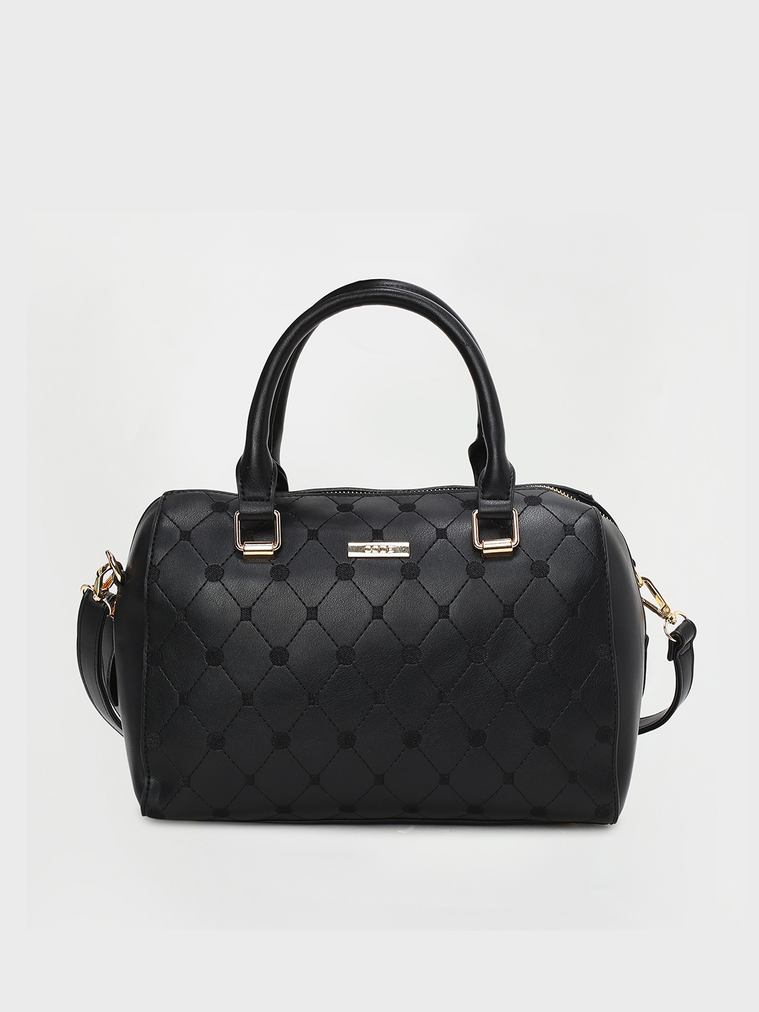 

CODE by Lifestyle Structured Handheld Bag with Quilted, Black