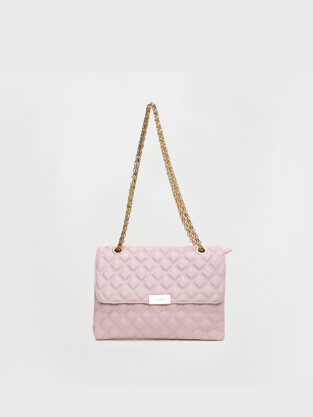 

CODE by Lifestyle Structured Handheld Bag with Quilted, Purple