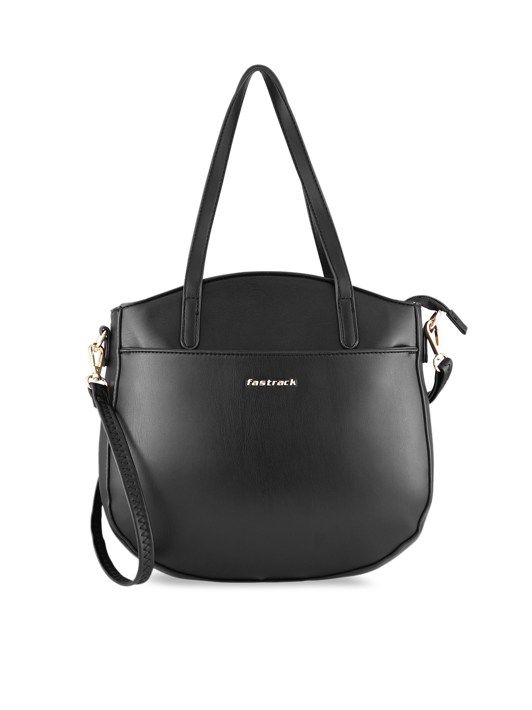 

Fastrack Women PU Structured Handheld Bag with Tasselled, Black