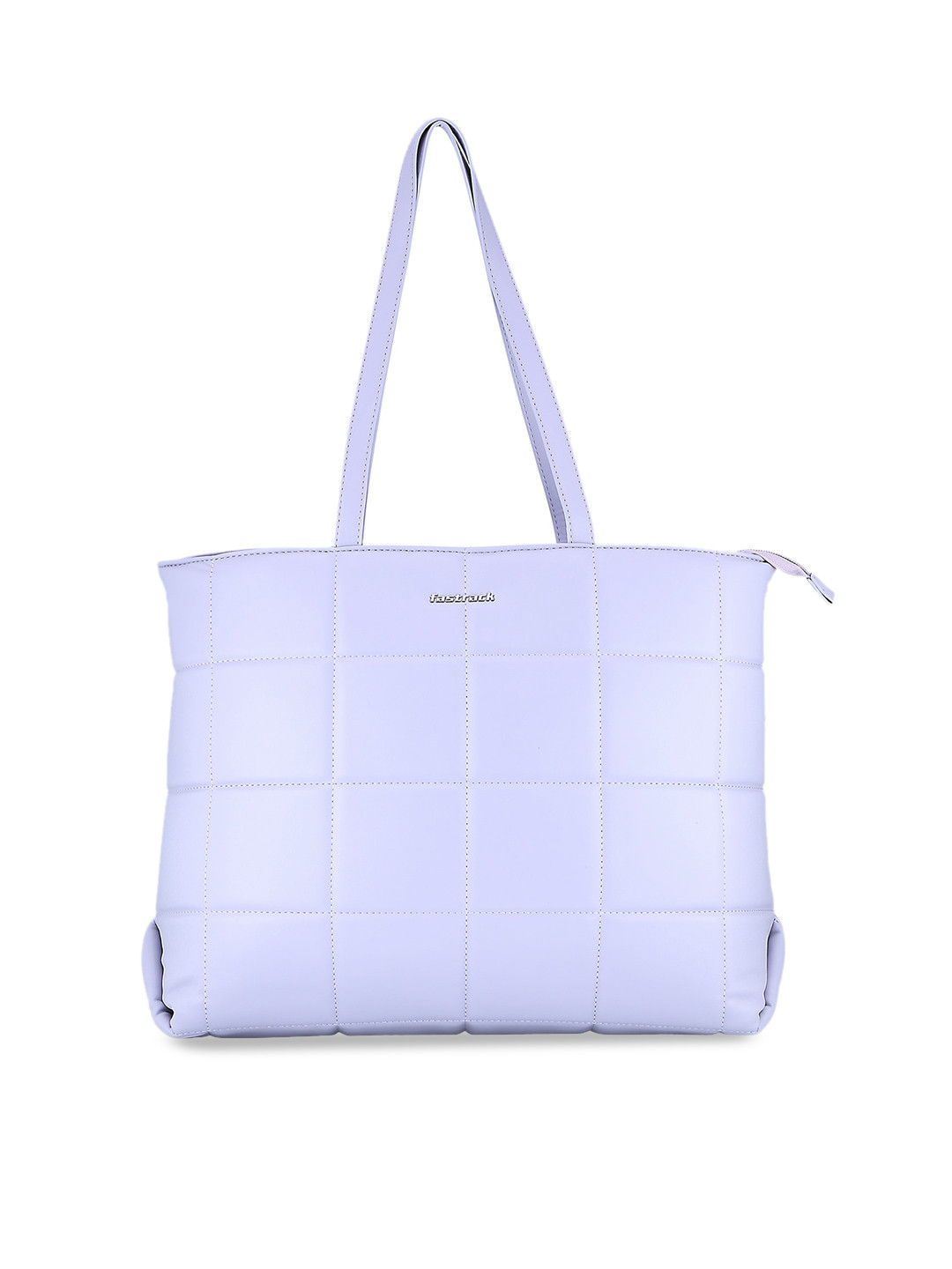 

Fastrack Lavender Checked PU Structured Shoulder Bag with Quilted