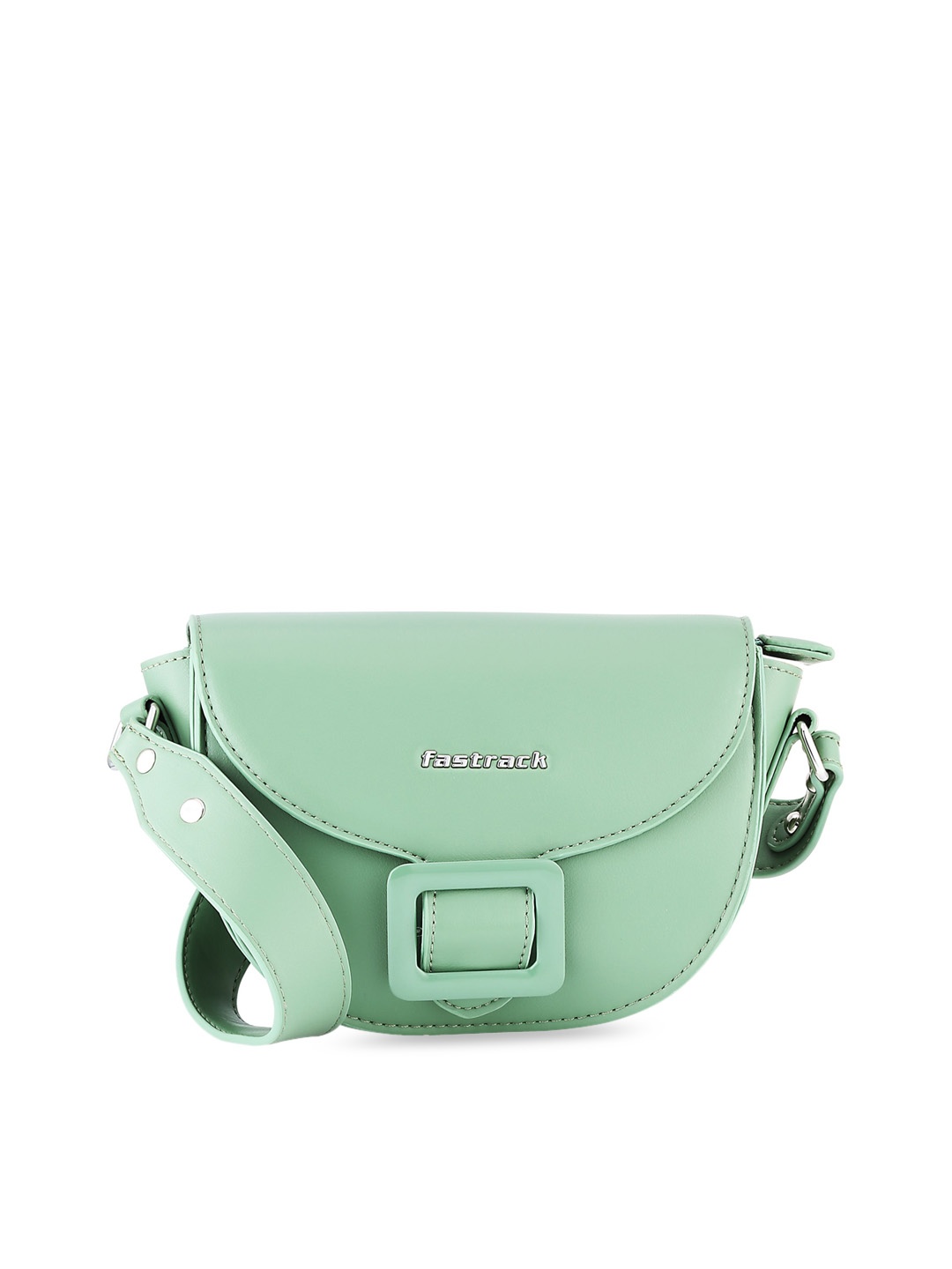 

Fastrack Women PU Bucket Sling Bag, Olive