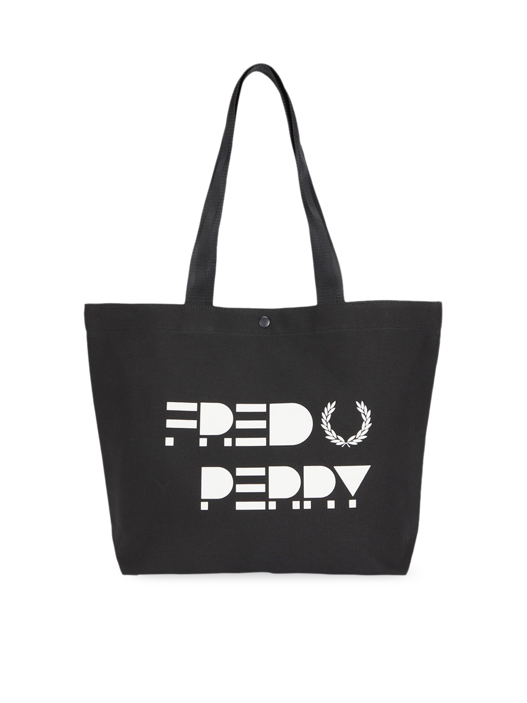 

Fred Perry Printed PU Shopper Tote Bag, Black
