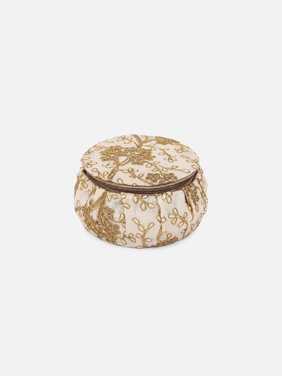 

Aditi Wasan Women Beige Embroidered Jewellery Organisers