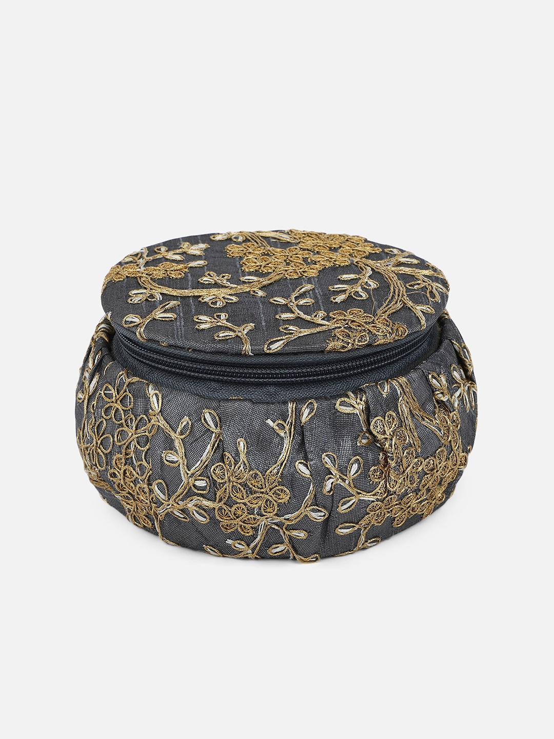

Aditi Wasan Women Grey Self Design Jewellery Organisers Box