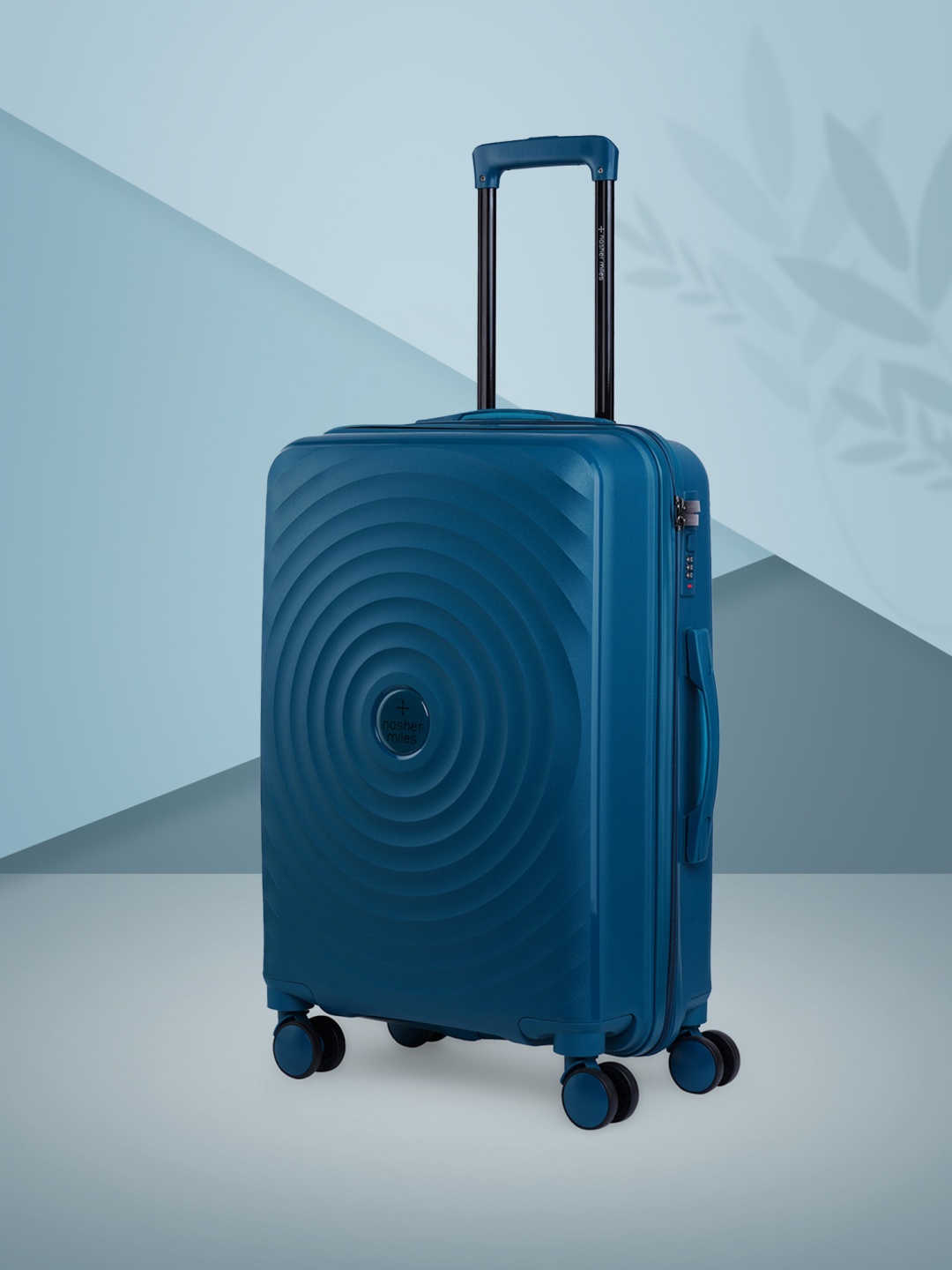 

Nasher Miles Goa Solid Large Hard Sided Trolley Bag - 75 cm, Teal
