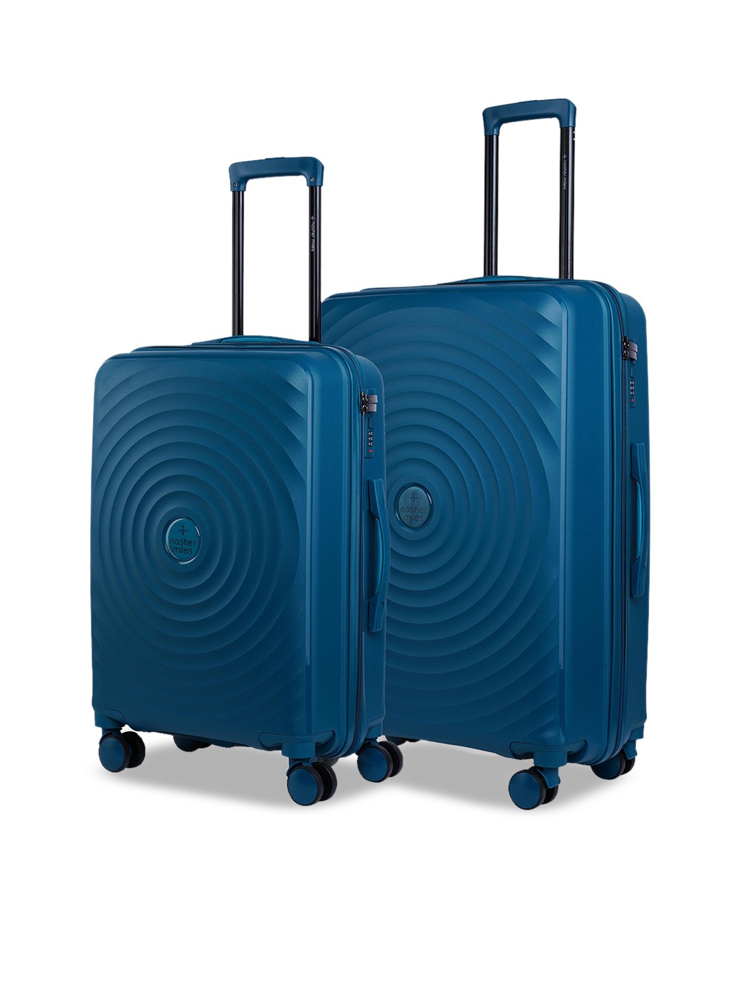 

Nasher Miles Goa Textured Hard-Sided Trolley Bag- 55 cm & 65 cm, Teal