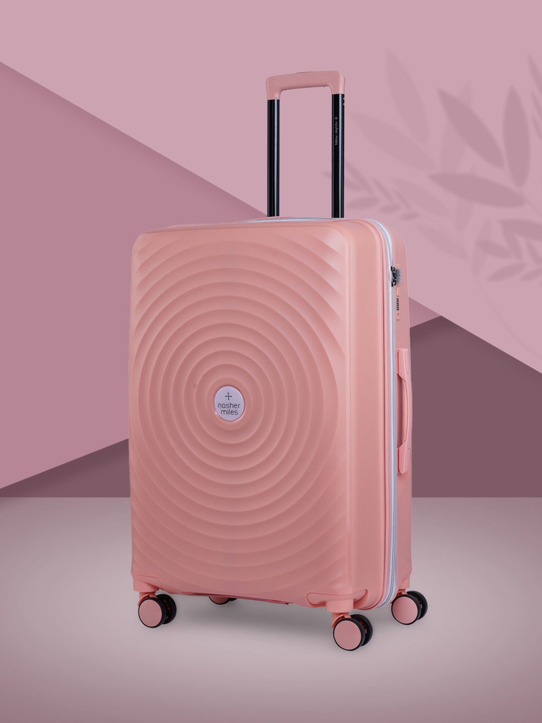 

Nasher Miles Goa Solid Hard Large Trolley Bag - 75 cm, Peach