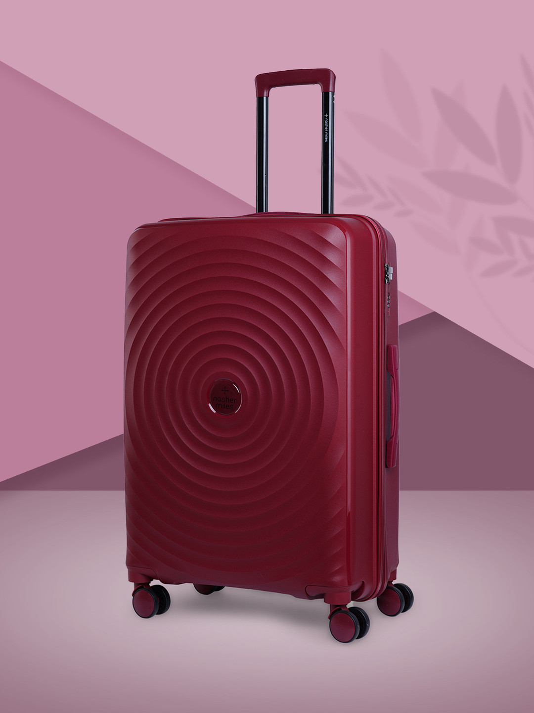

Nasher Miles Goa Solid Hard-Sided Check-In Luggage Trolley Bag- 75 cm, Maroon