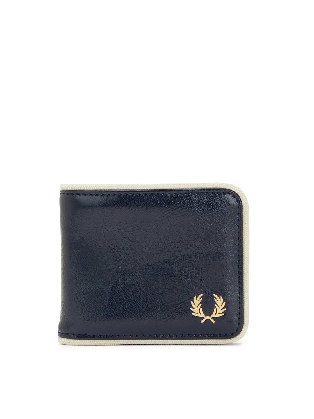 

Fred Perry Men Leather Two Fold Wallet, Navy blue