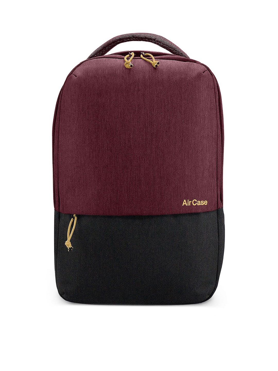 

AirCase Unisex Maroon & Black Colourblocked 15.6 Inch Casual Laptop Backpack