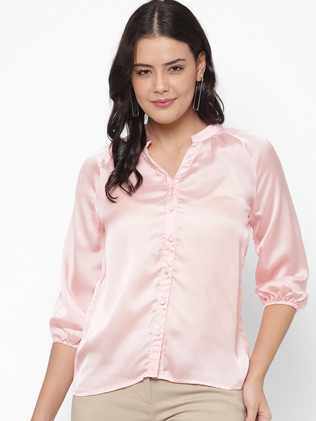 

HOUSE OF KKARMA Women Pink Casual Shirt