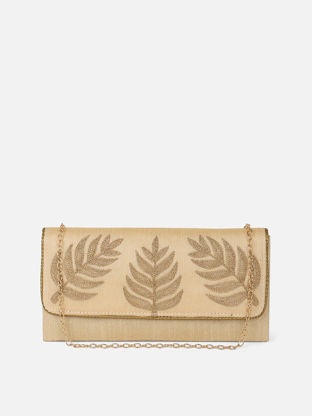 

Aditi Wasan Women Embroidered Clutches, Beige
