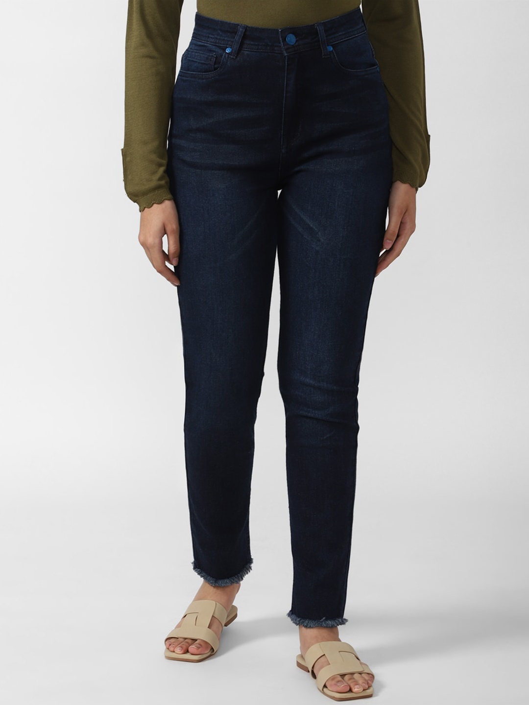 

Van Heusen Woman Women Light Fade Jeans, Navy blue