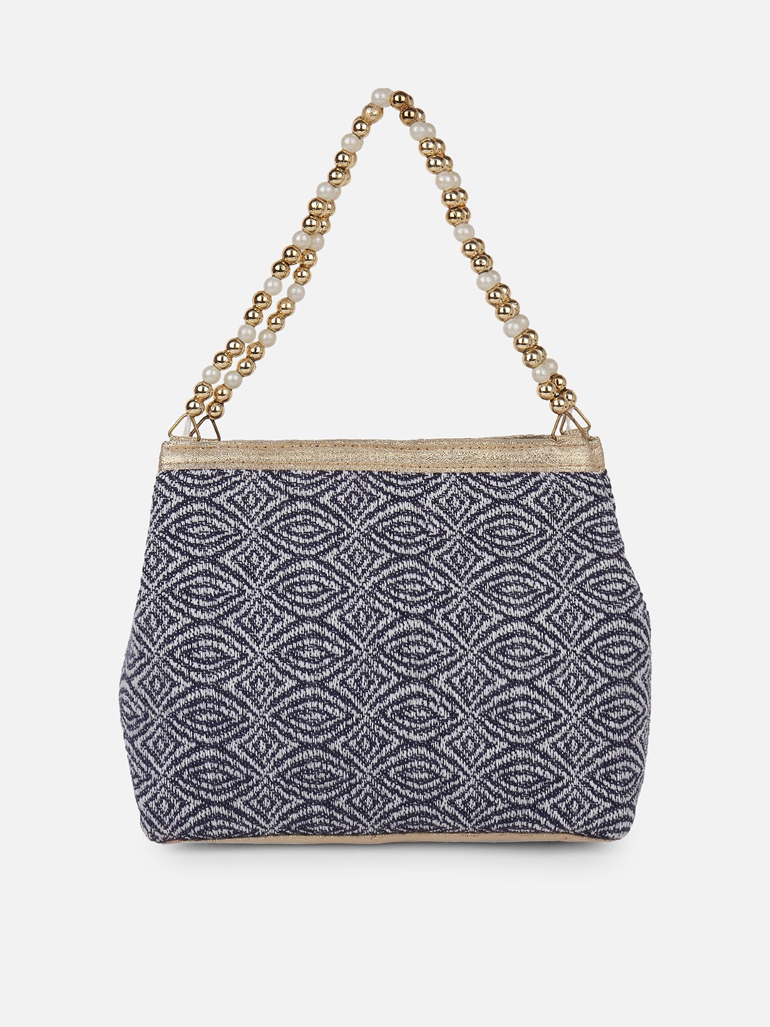 

Aditi Wasan Grey Textured Purse Clutch