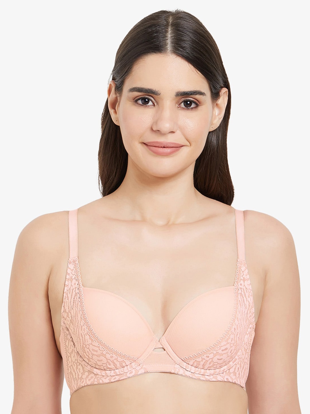 

Wacoal Floral Underwired Lightly Padded Lace Bra, Nude