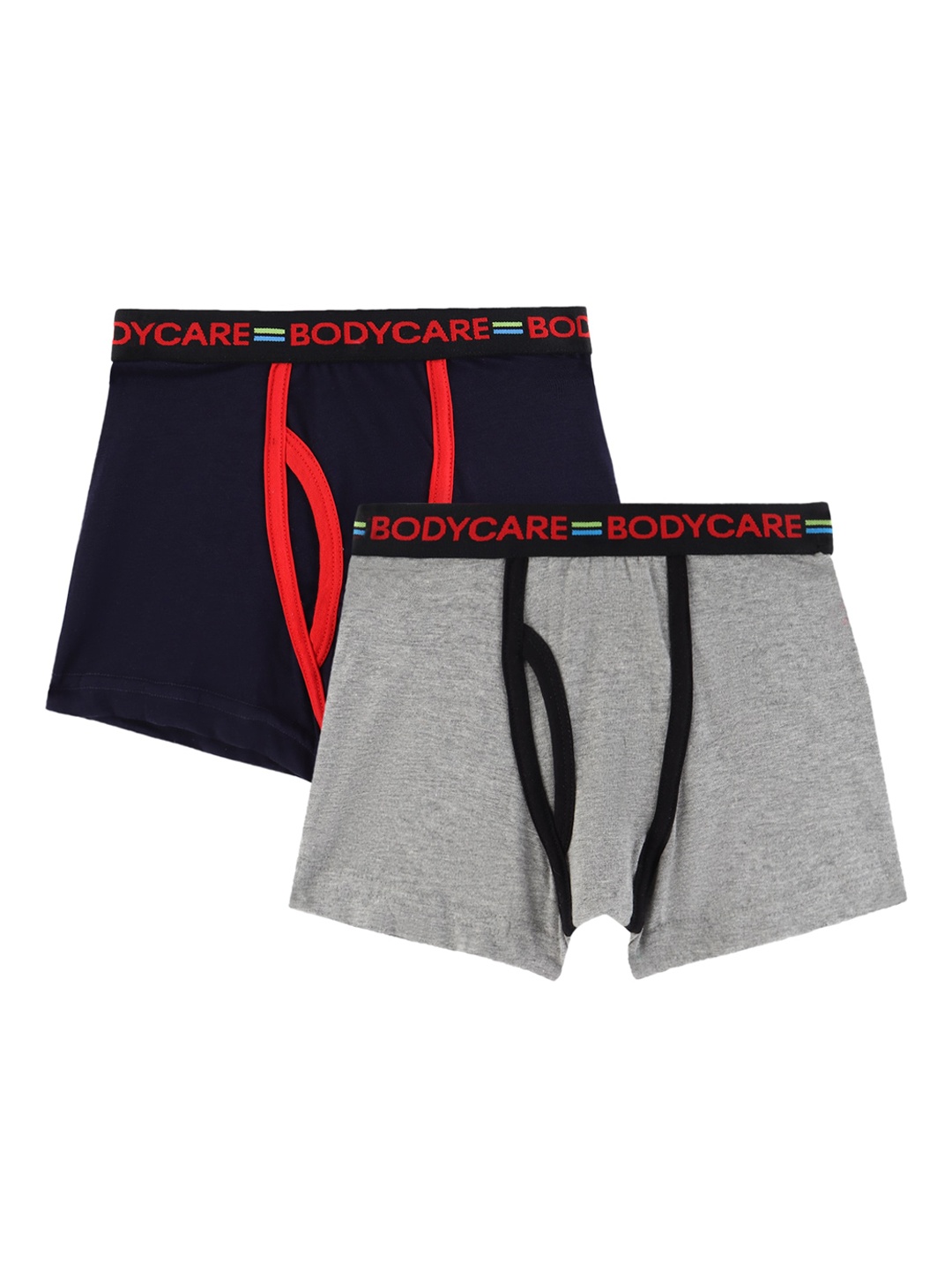 

Bodycare Kids Boys Pack Of 2 Grey & Navy Blue Solid Cotton Trunk KGA2064-PK001