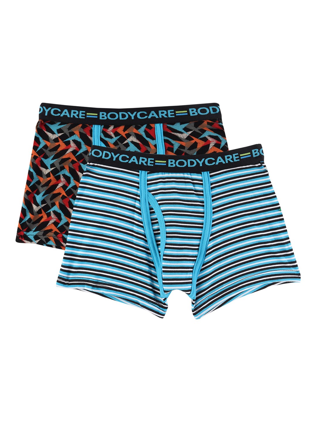 

Bodycare Kids Boys Pack Of 2 Blue and Orange Printed Cotton Trunk KGA2062BSB-PK004