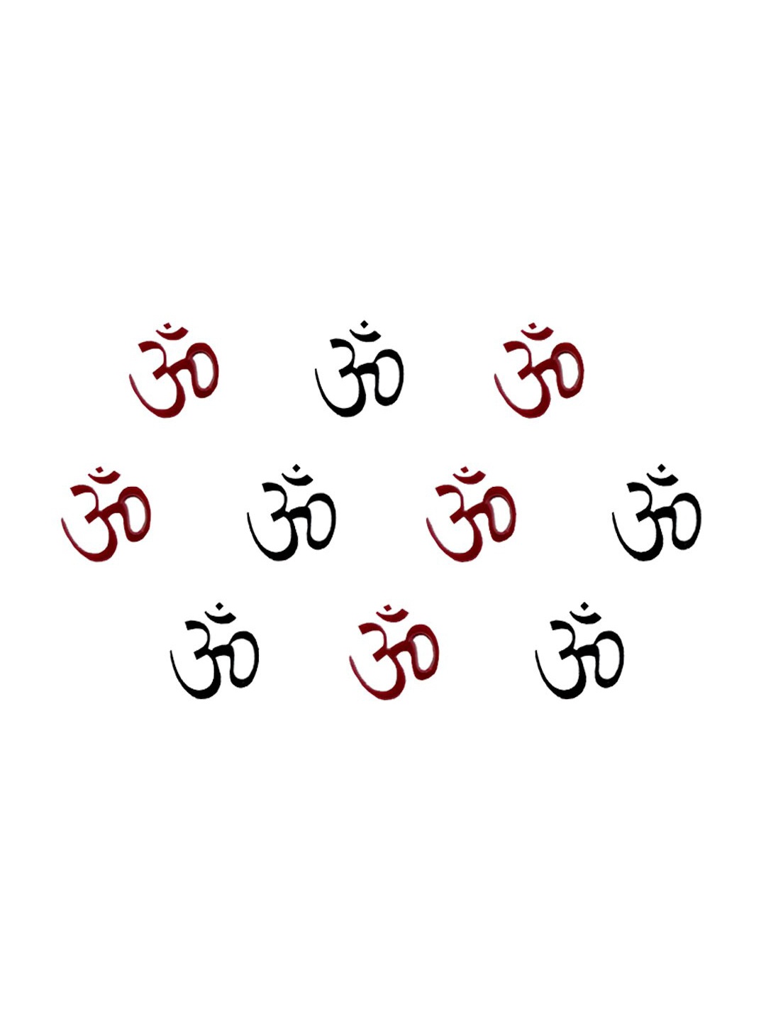 

Comet Busters Set of 10 Maroon & Black Bindis