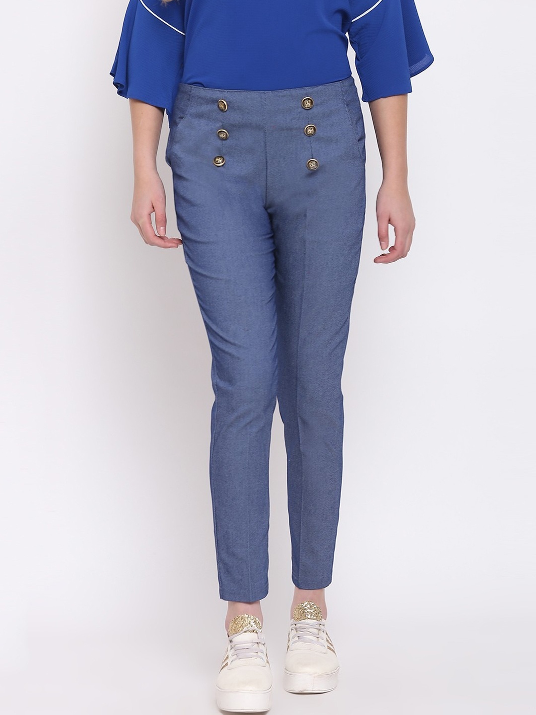 

RIVI Women Blue Original Solid Trousers