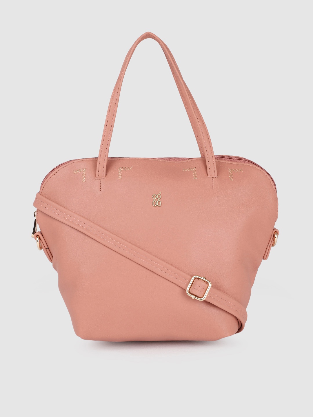 

Baggit Pink Solid Handheld Bag