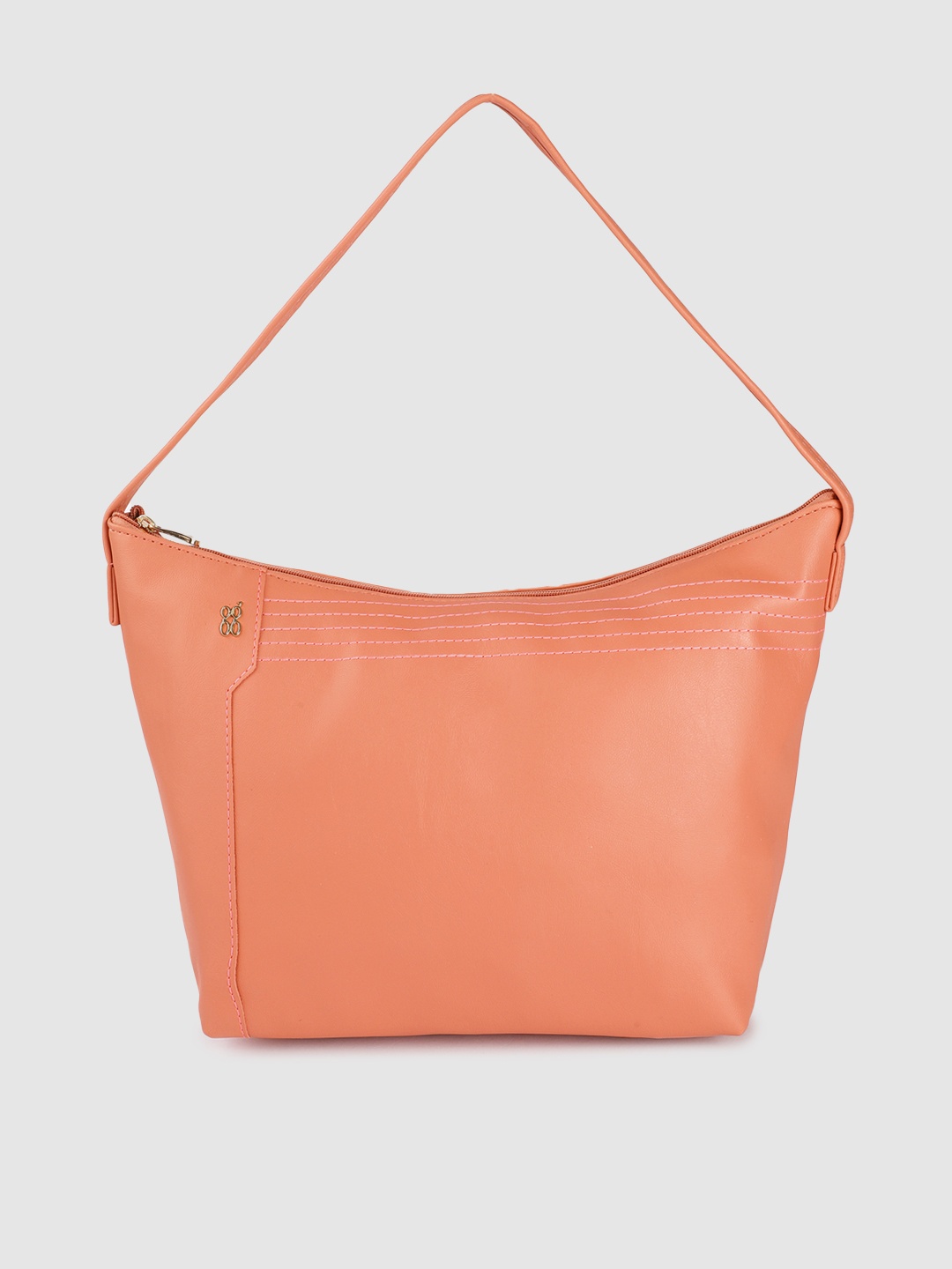 

Baggit Women Solid Hobo Bag, Peach