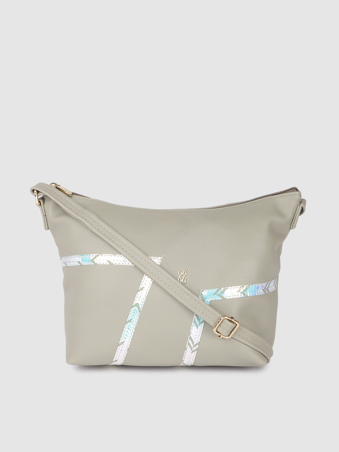 

Baggit Mint Green Solid Sling Bag