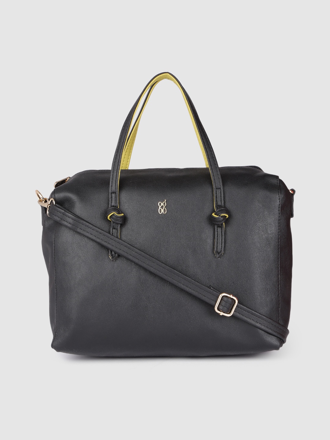 

Baggit Black Solid Handheld Bag