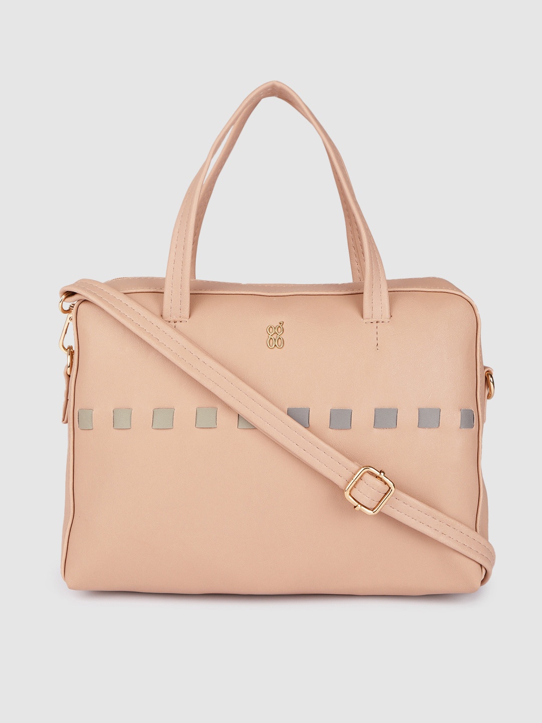 

Baggit Beige Structured Handheld Bag