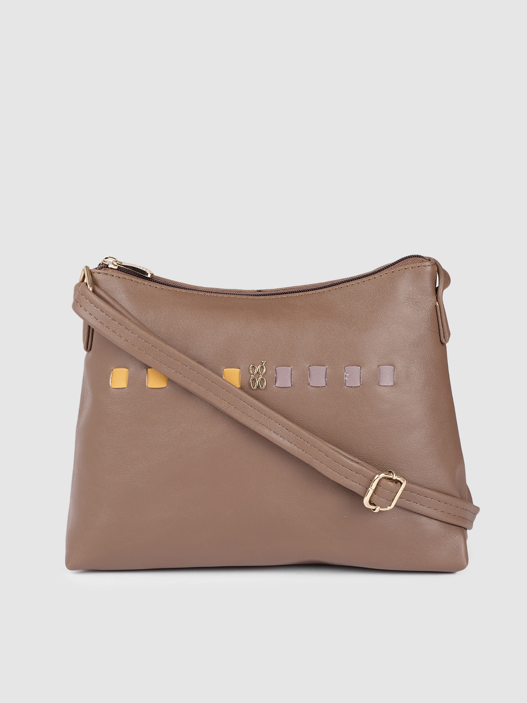 

Baggit Brown Solid Sling Bag