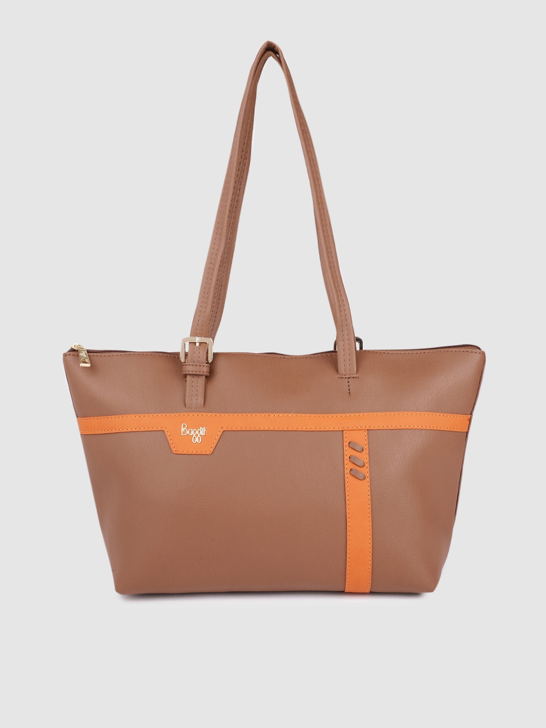 

Baggit Women Brown Solid Structured Shoulder Bag