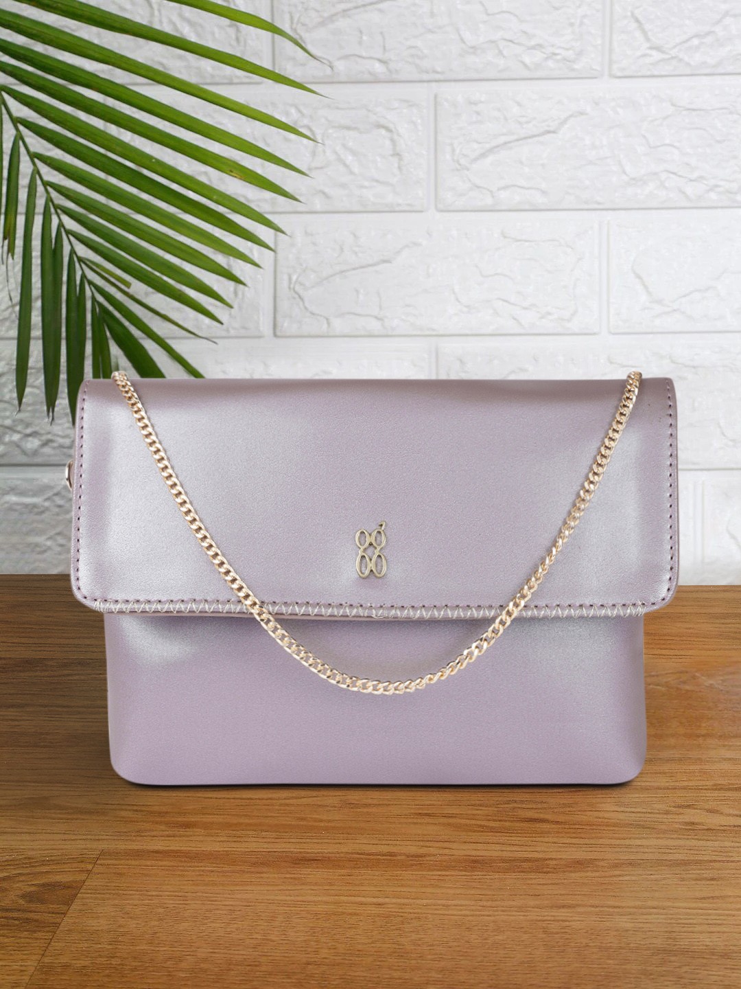 

Baggit Purple Structured Sling Bag
