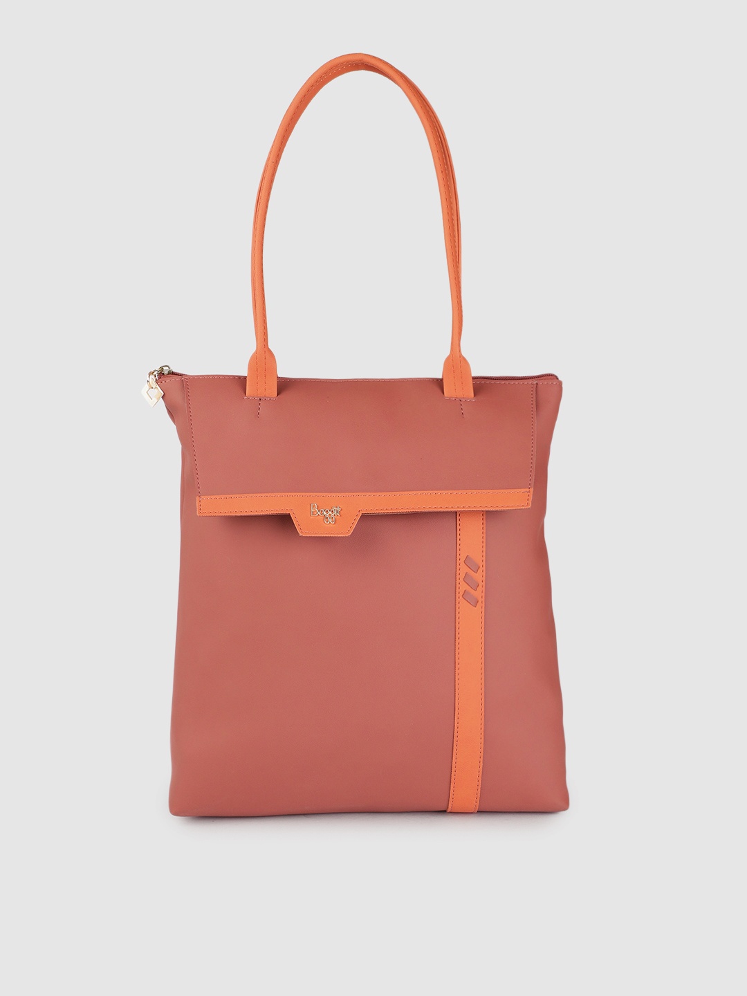 

Baggit Rust Brown Solid Shoulder Bag