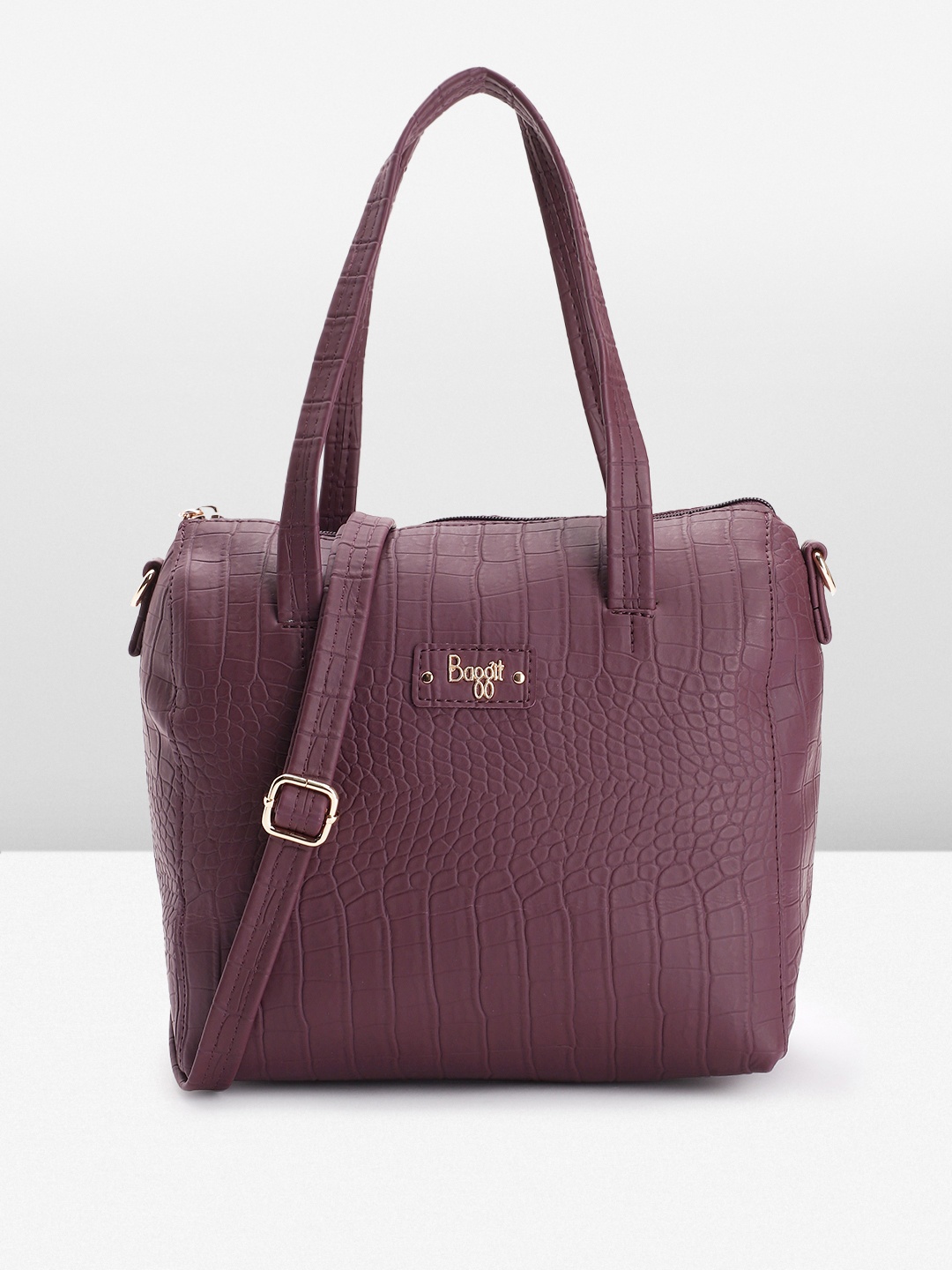 

Baggit Women Textured Shoulder Bag, Purple