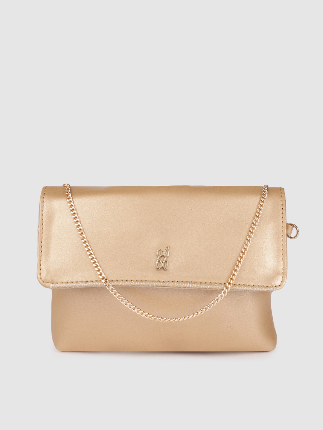 

Baggit Gold-Toned Structured Sling Bag