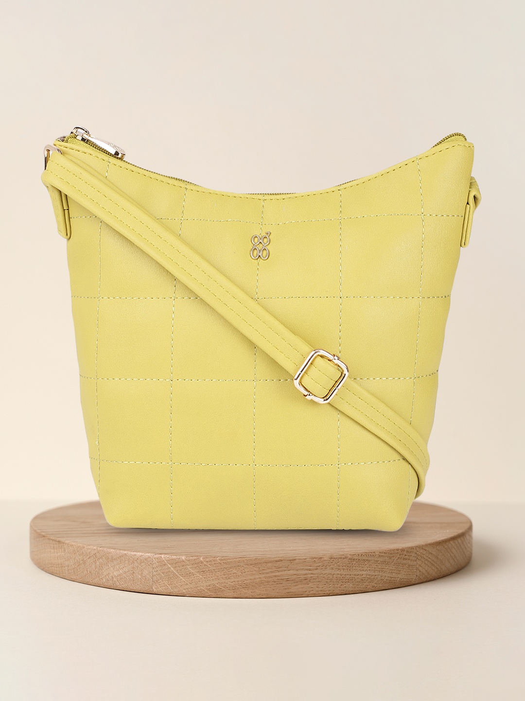 

Baggit Lime Green Structured Sling Bag