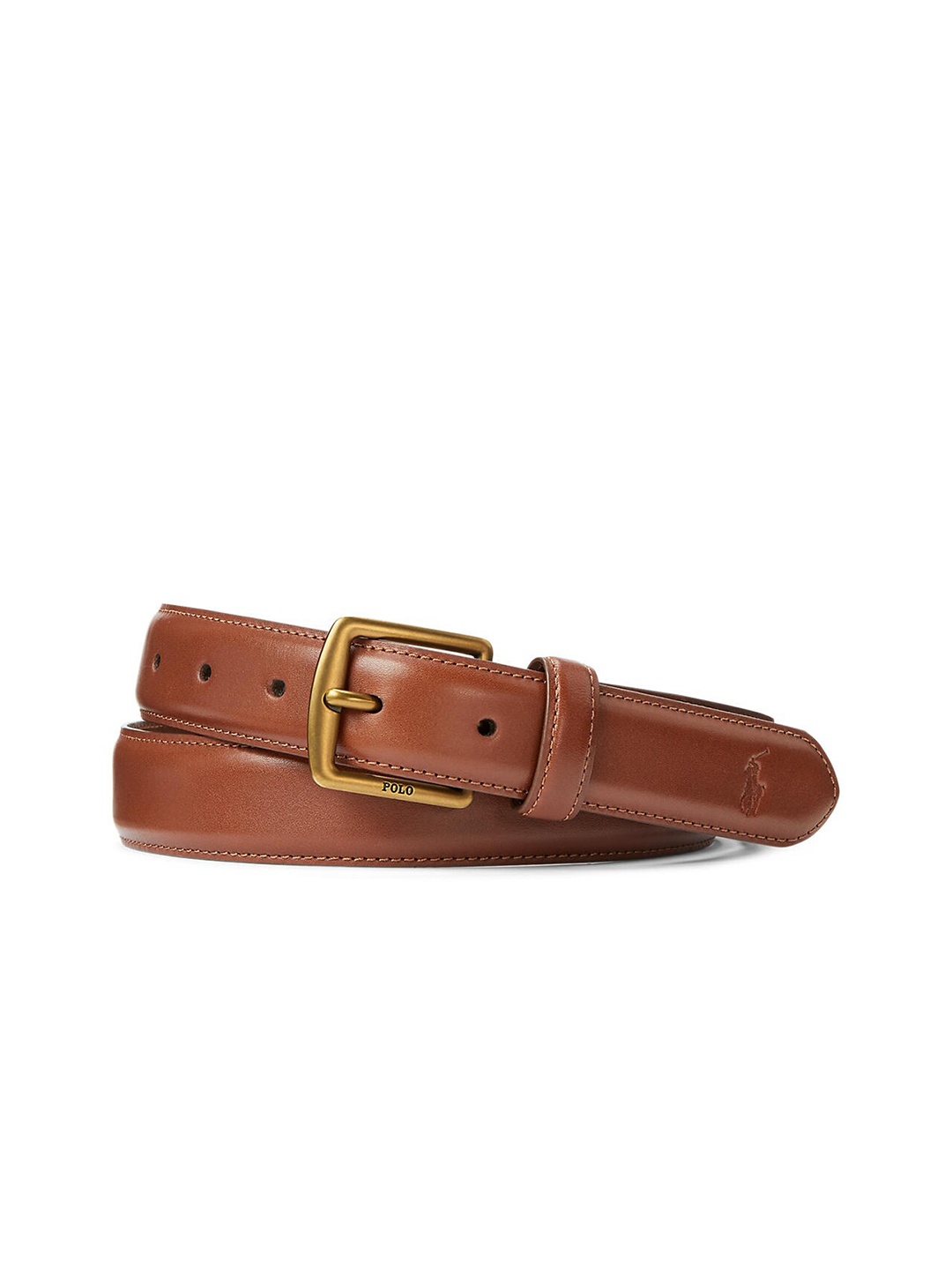 

Polo Ralph Lauren Men Brown Leather Formal Belt