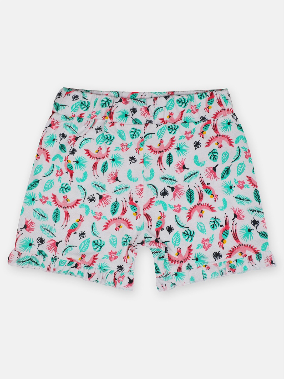 

Babysafe Girls Printed Slim Fit Shorts, White