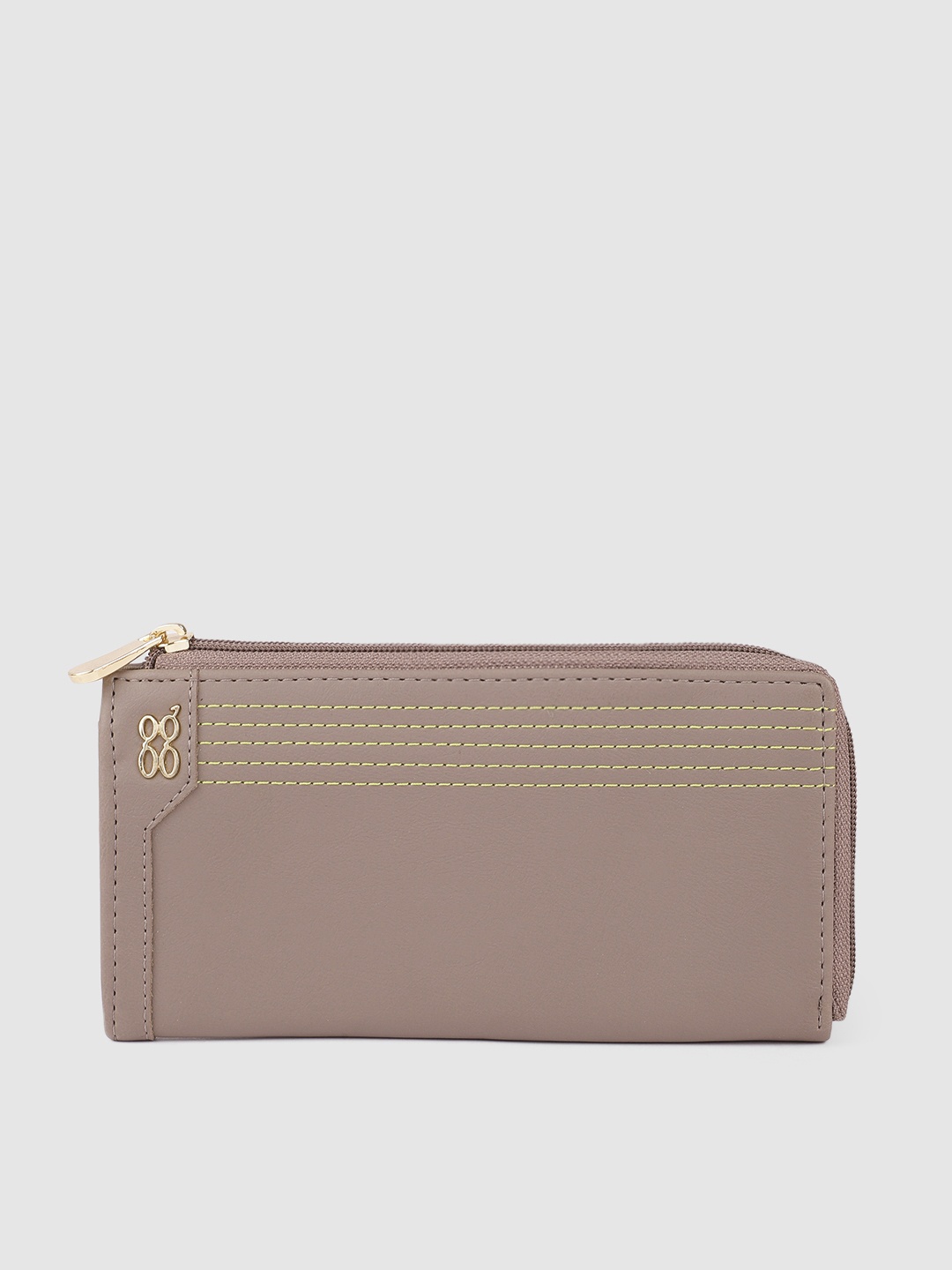 

Baggit Women Beige Solid Zip Around Wallet