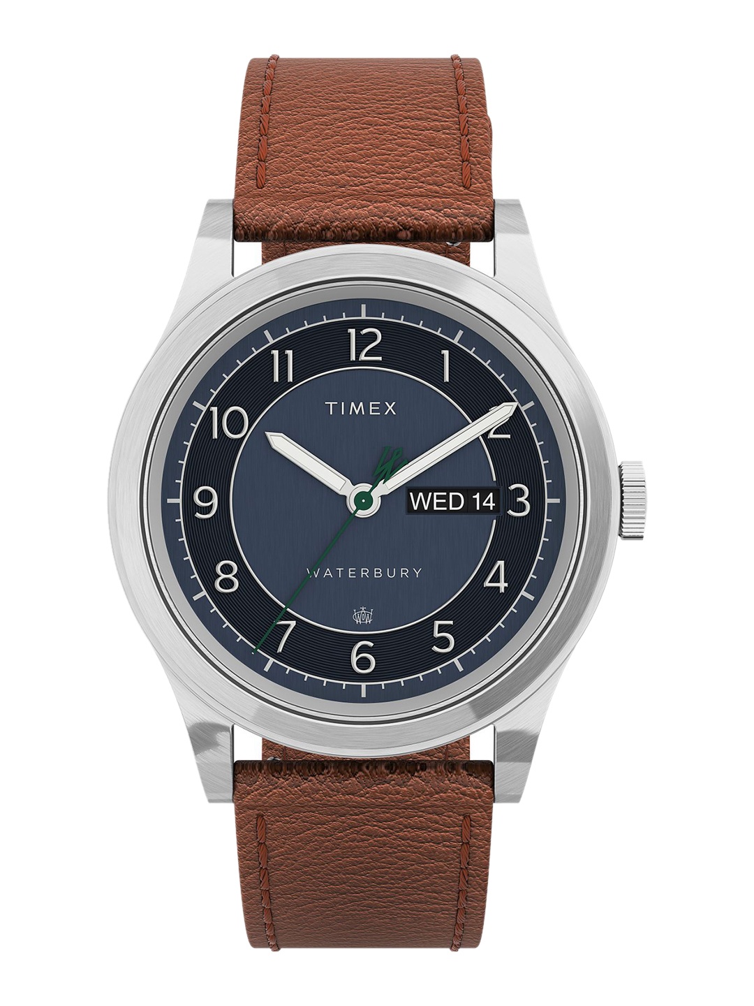 

Timex Men Printed Dial & Leather Straps Analogue Watch TW2U90400, Blue
