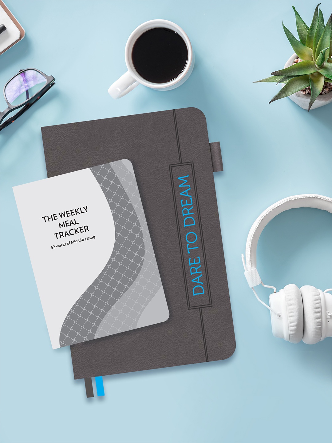 

Doodle Grey Printed Doodle Productivity Planner