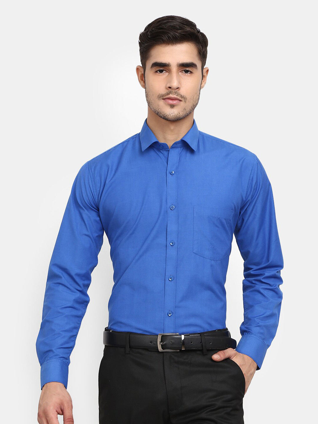 

J White by Vmart Men Blue Formal Shirt