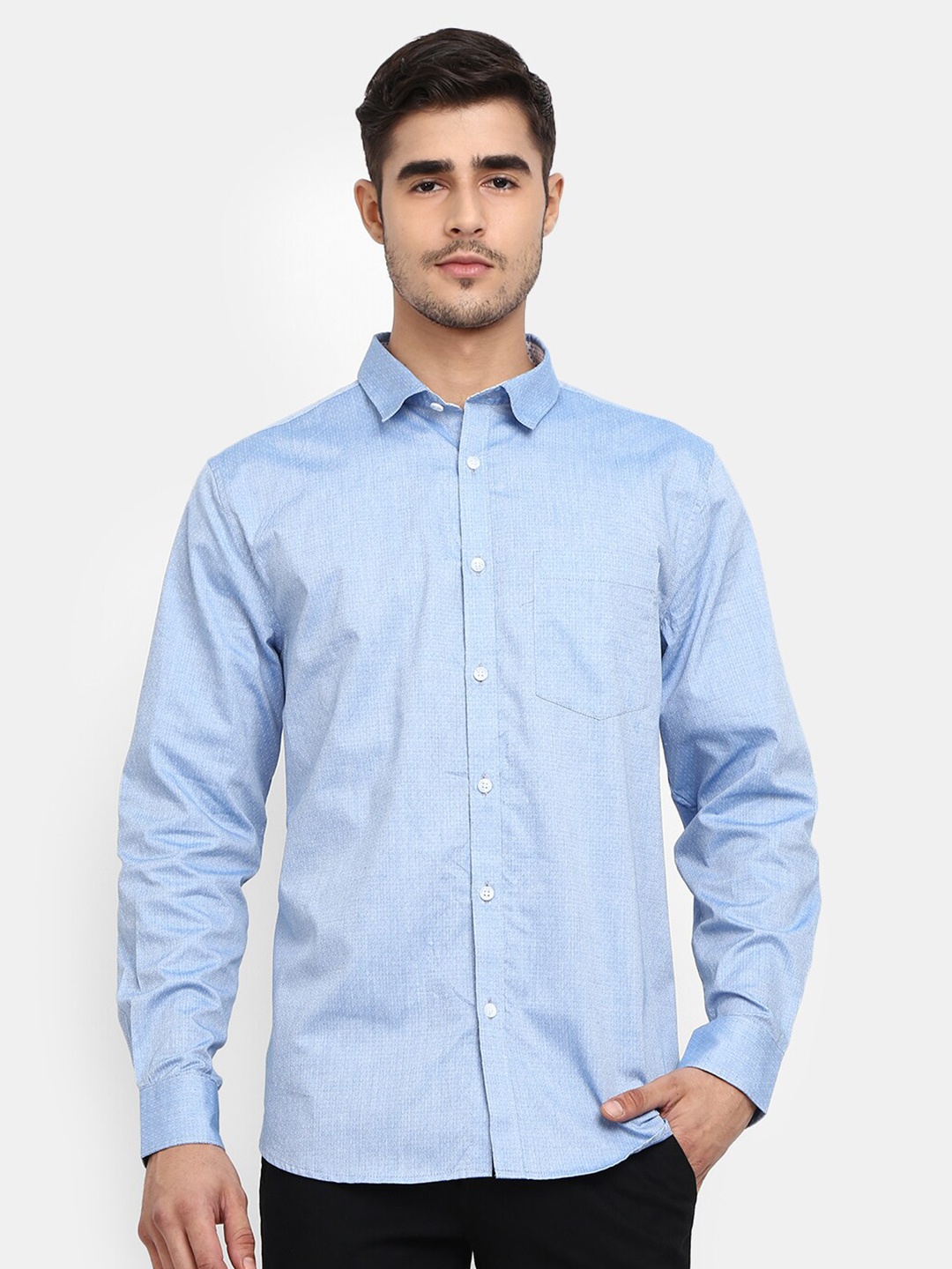 

V-Mart Men Blue Casual Shirt