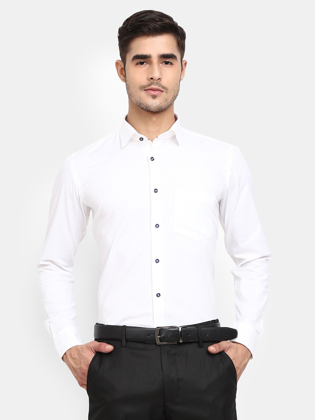 

J White by Vmart Men White Formal Shirt