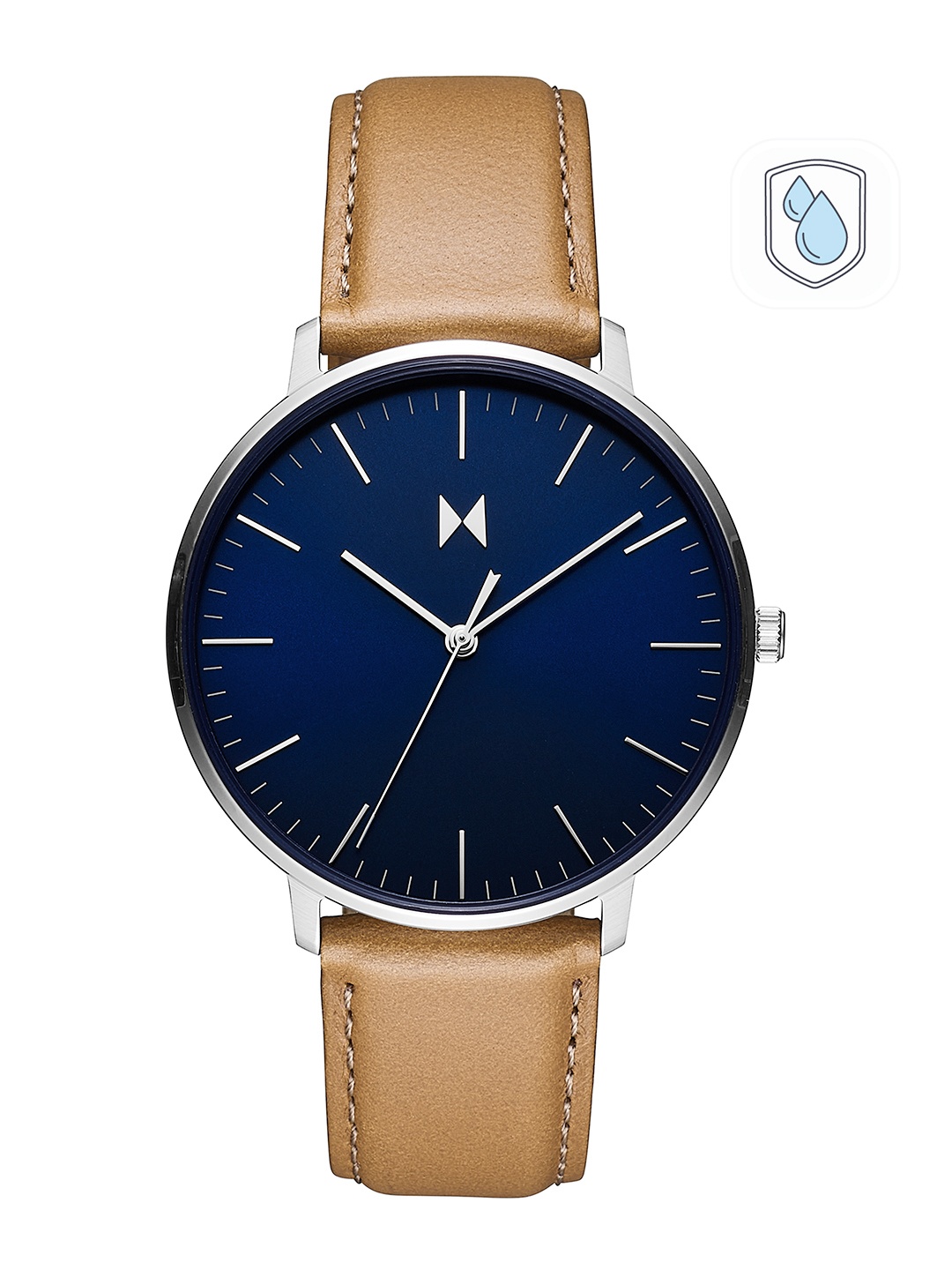 

MVMT Men Blue Solid Leather Legacy Slim Analogue Watch 28000211-D-Blue, Navy blue