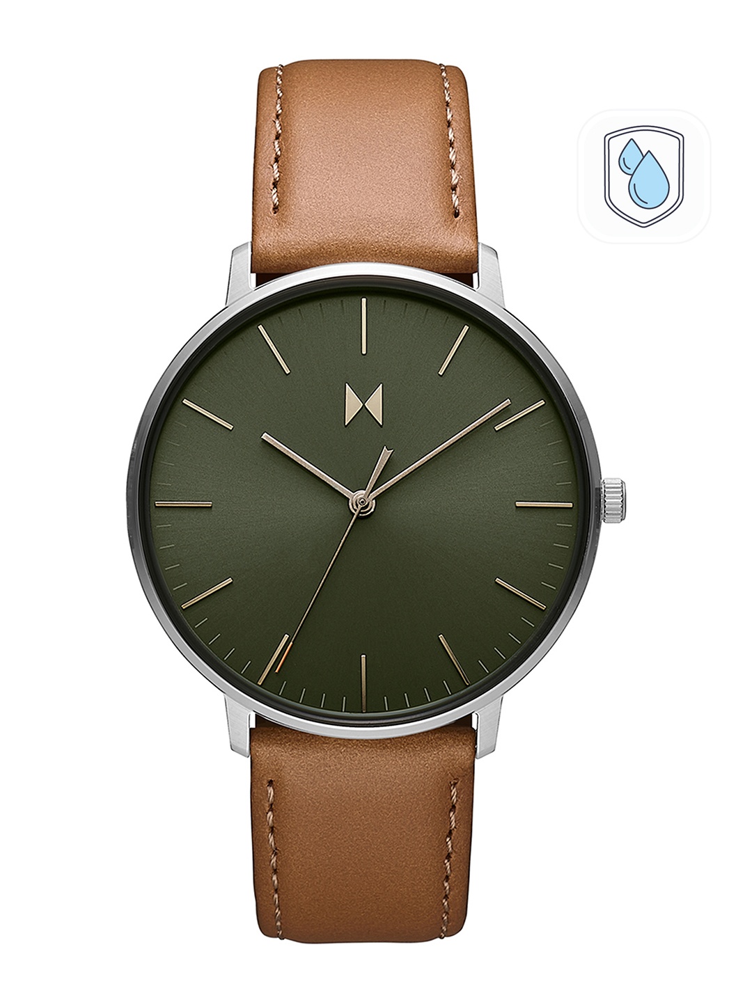 

MVMT Men Green Dial & Brown Leather Straps Legacy Analogue Watch 28000189, Olive