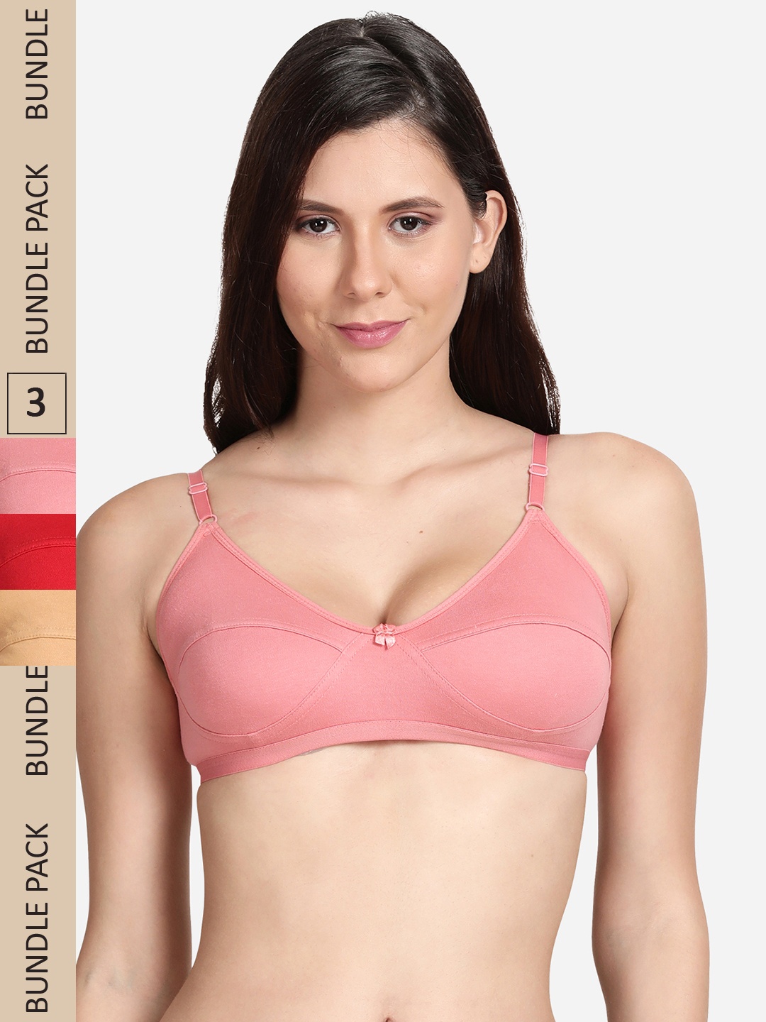 

shyaway Pink & Beige Bra