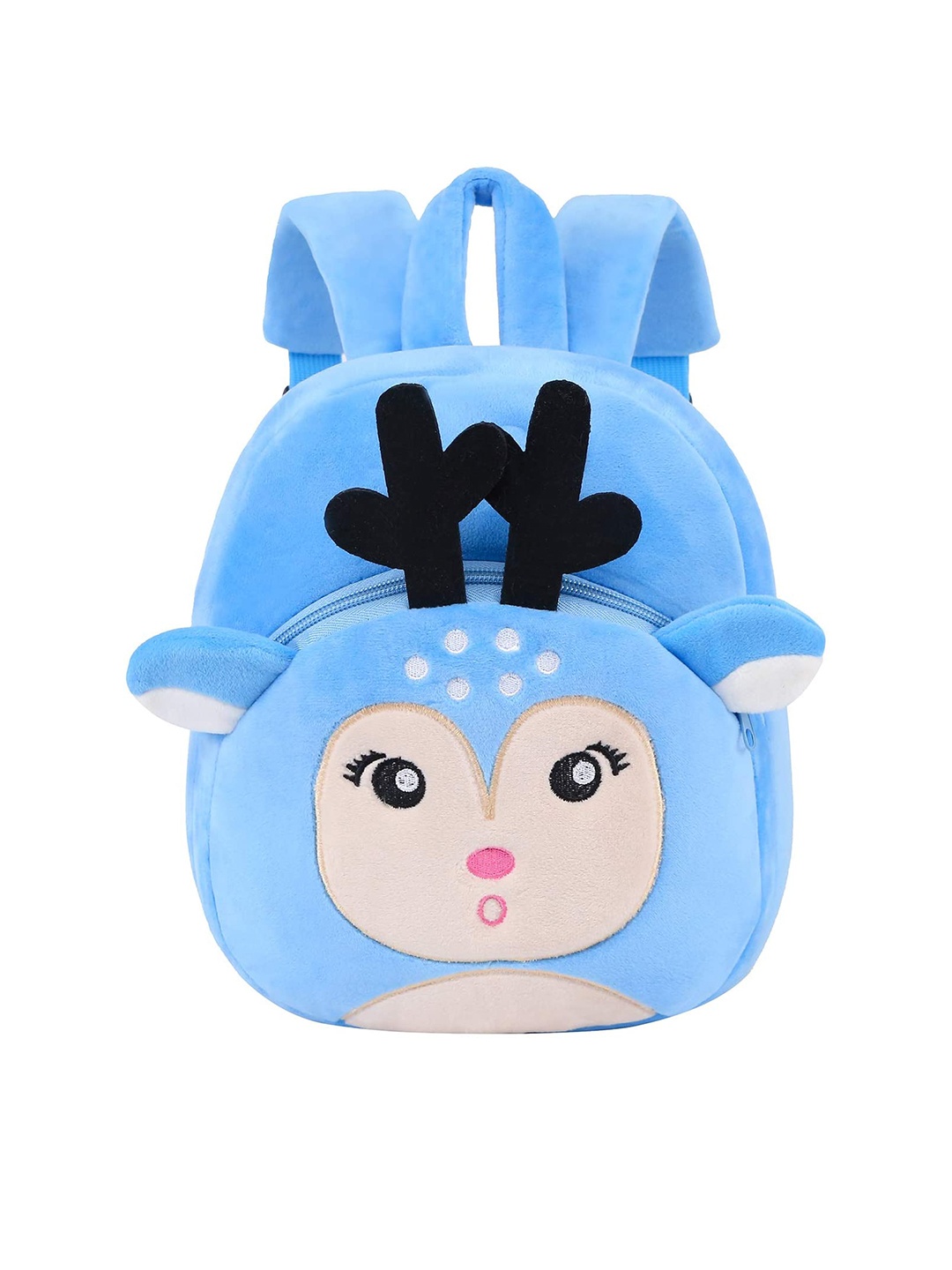 

Frantic Unisex Kids Velvet Deer Backpack, Blue