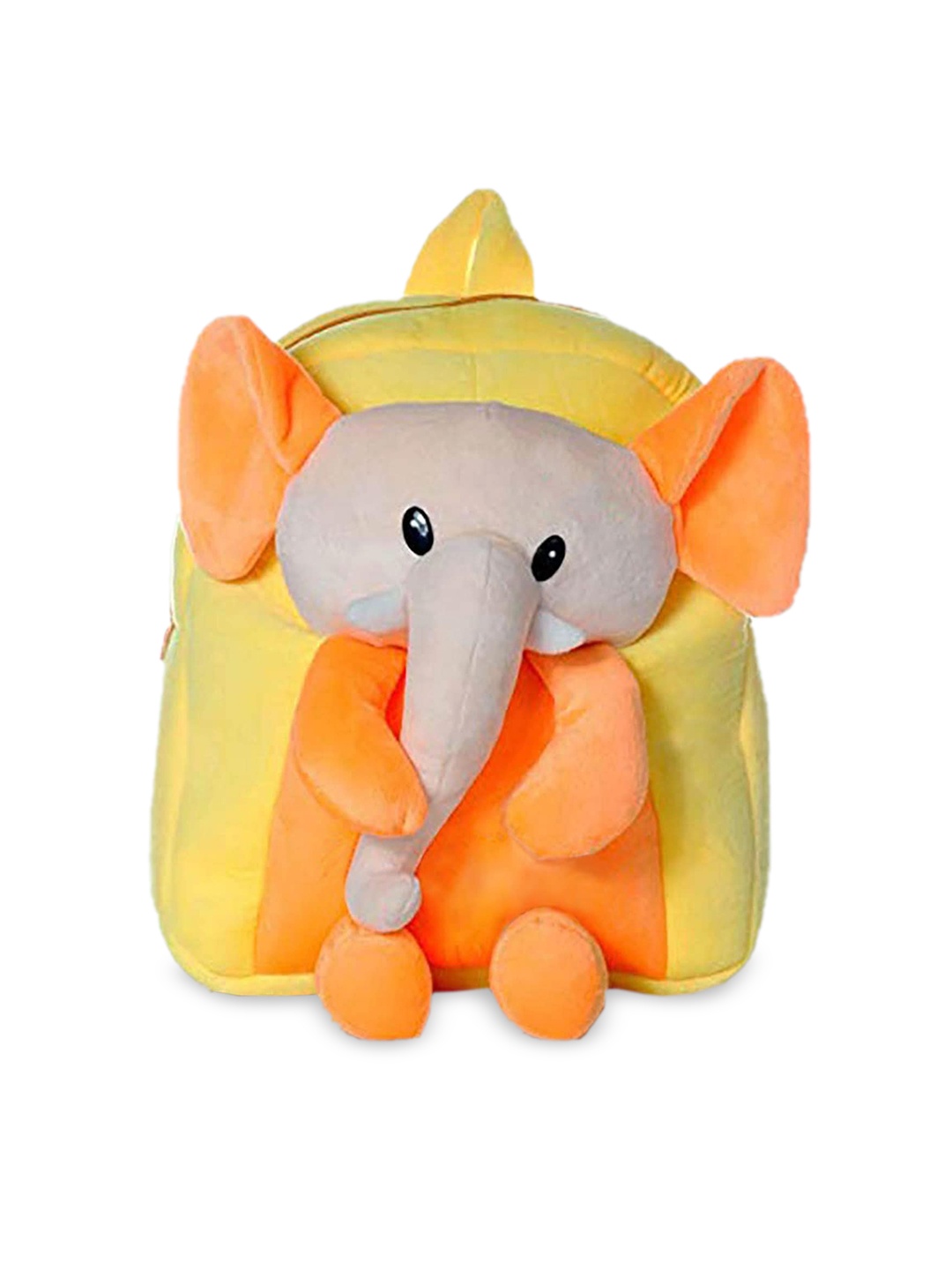 

Frantic Unisex Kids Velvet Elephant Backpack, Orange