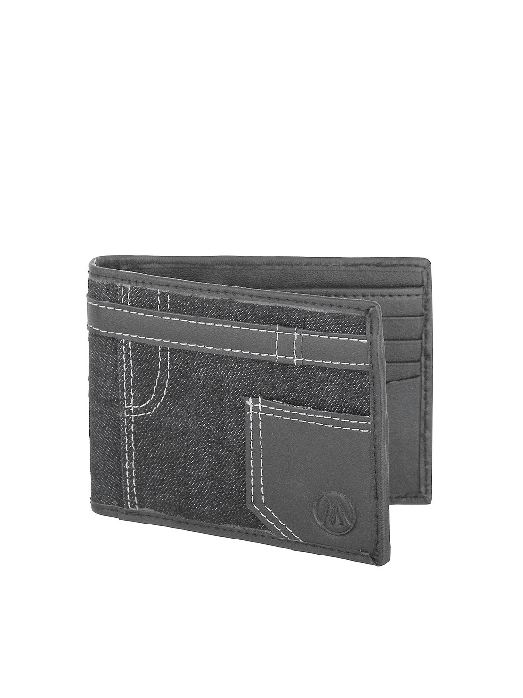 

MARKQUES Men SIM Card Holder Two Fold Wallet, Black