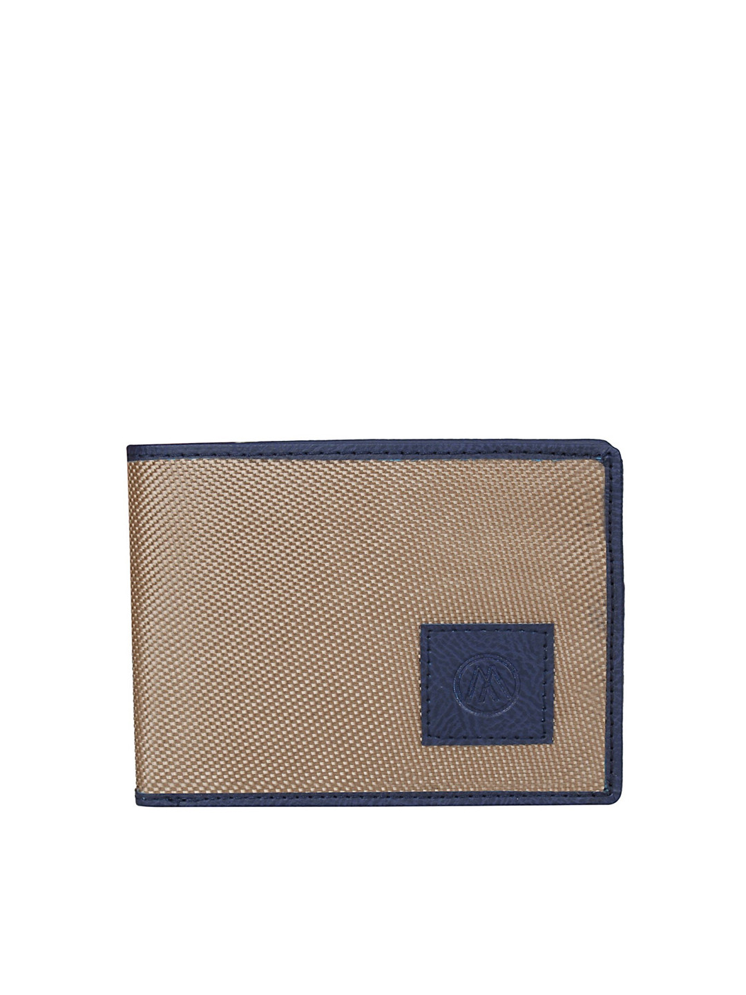 

MARKQUES Men Vegan Leather Two Fold Wallet, Gold